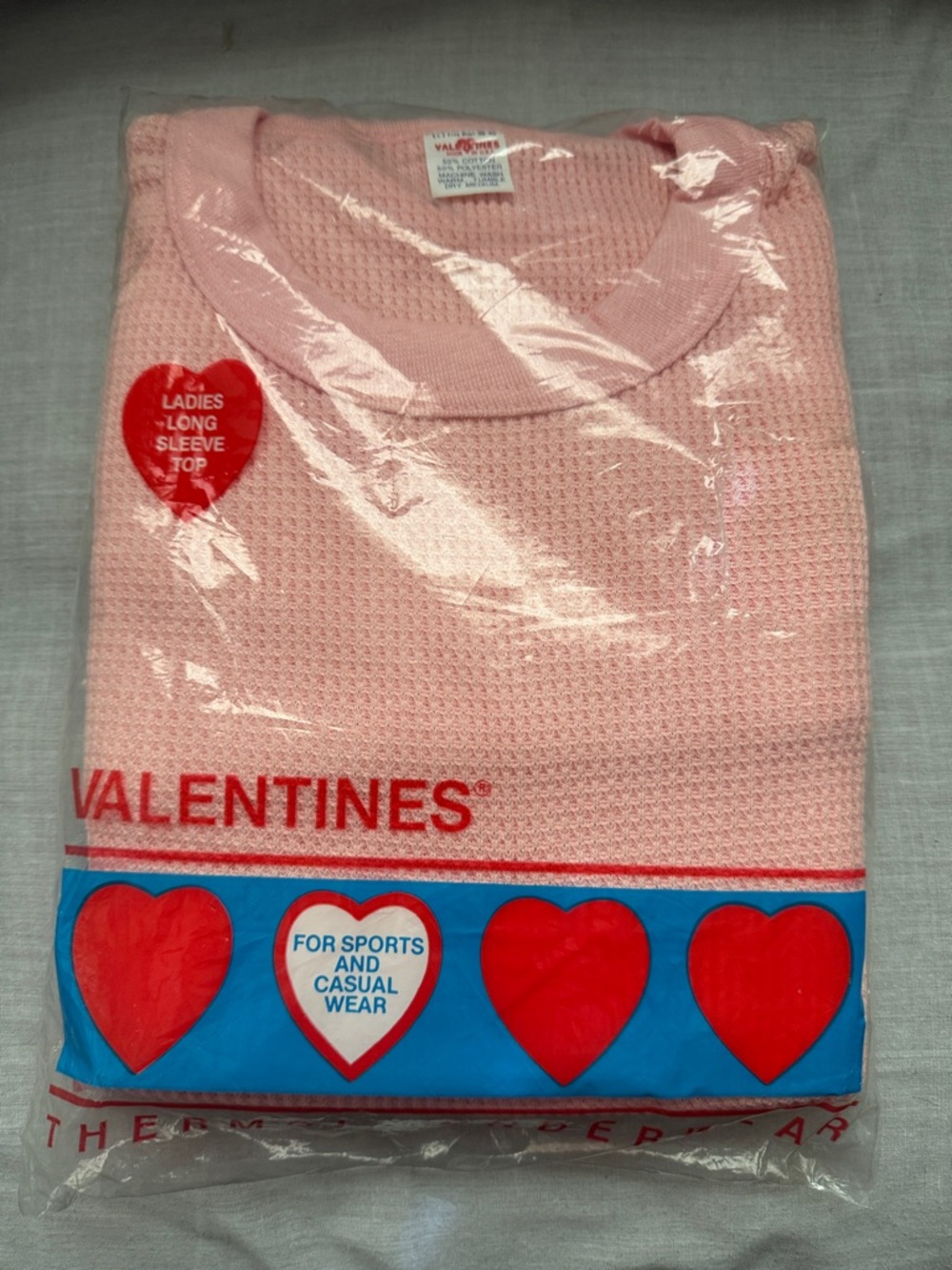 Ladies Long Sleeve Thermal Top - Pink